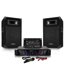 Ibiza Sound DJ300-BT + HP 500W Mixer PA speaker