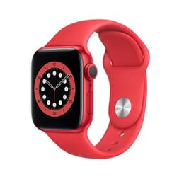 Apple Watch Series 6 (2020) GPS + Cellular 44 mm - Aluminium Rood - Sportbandje Rood