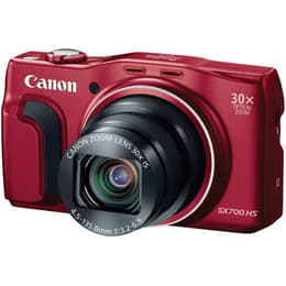 Compactcamera PowerShot SX700 HS - Rood + Canon Zoom Lens 30X IS 4.5-135mm f/3.2-6.9 f/3.2-6.9