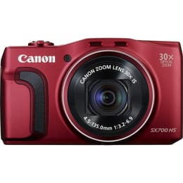 Compactcamera PowerShot SX700 HS - Rood + Canon Zoom Lens 30X IS 4.5-135mm f/3.2-6.9 f/3.2-6.9