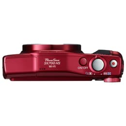 Compactcamera PowerShot SX700 HS - Rood + Canon Zoom Lens 30X IS 4.5-135mm f/3.2-6.9 f/3.2-6.9
