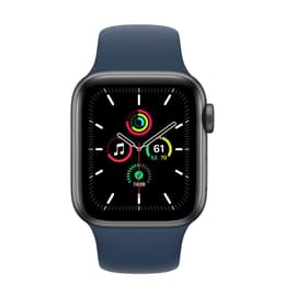 Apple Watch (Series SE) 2020 GPS 40 mm - Aluminium Spacegrijs - Sportbandje Blauw