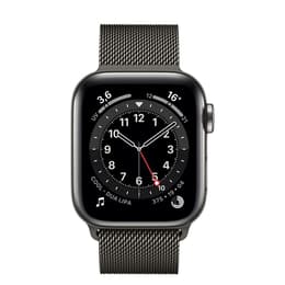 Apple Watch (Series 4) 2018 GPS 44 mm - Aluminium Spacegrijs - Milanees Grijs