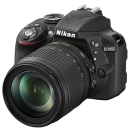 Spiegelreflexcamera Nikon D3400 - Zwart + Lens Nikon AF-S DX Nikkor 18-105mm F3.5-5.6G ED VR