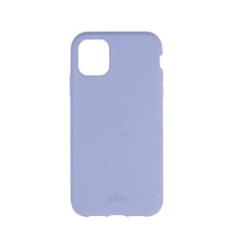 Hoesje iPhone 11 - Natuurlijk materiaal - Lavendel