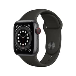 Apple Watch (Series 6) 2020 GPS 40 mm - Aluminium Spacegrijs - Sportbandje Zwart