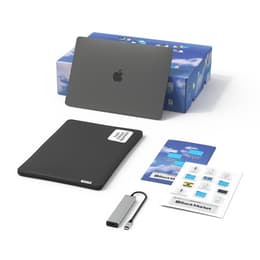 Pakket MacBook Air 13" (2020) + Beschermhoes en UGREEN USB-C / HDMI-hub - Apple M1 met 8‑core CPU en 7-core GPU - 8GB RAM - SSD 256GB - QWERTY - Engels