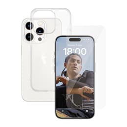 iPhone 15 Pro en beschermend scherm - TPU - Transparant