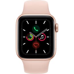 Apple Watch (Series SE) 2020 GPS 40 mm - Aluminium Goud - Sportbandje Rozenkwarts