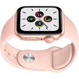Apple Watch Series SE 1 (2020) GPS 40 mm - Aluminium Goud - Sportbandje Roze