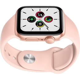 Apple Watch (Series SE) 2020 GPS 40 mm - Aluminium Goud - Sportbandje Rozenkwarts