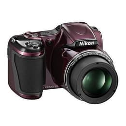 Bridge camera Nikon Coolpix L820 - Paars + lens Nikon Nikkor Wide Optical Zoom 23-675 mm f/3.0-5.8 ED VR
