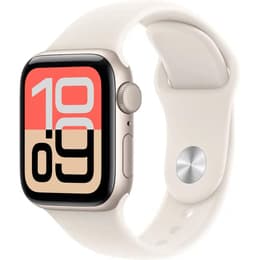 Apple Watch Series SE 3 (2025) GPS + Cellular 44 mm - Aluminium Sterrenlicht - Sportbandje Sterrenlicht