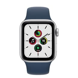 Apple Watch (Series SE) 2020 GPS 40 mm - Aluminium Zilver - Sportbandje Blauw