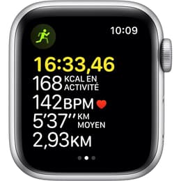 Apple Watch (Series SE) 2020 GPS 40 mm - Aluminium Zilver - Sportbandje Blauw