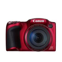 Compactcamera PowerShot SX400 IS - Rood + Canon 30x Zoom Lens 24-720mm f/3.4-5.8 f/3.4-5.8