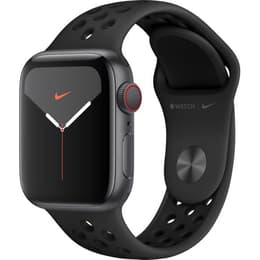 Apple Watch (Series 5) 2019 GPS + Cellular 40 mm - Aluminium Spacegrijs - Nike sport armband Antraciet/Zwart