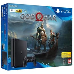 PlayStation 4 Slim 1000GB - Zwart + God of War