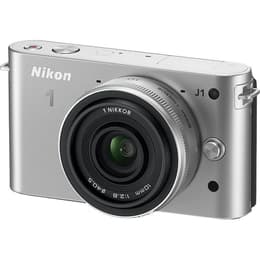 Hybride Nikon 1 J1 - Zilver + Lens Nikon 10 mm f/2.8