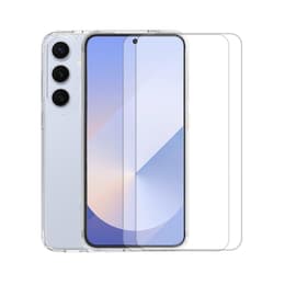 Hoesje Galaxy S25+ en 2 beschermende schermen - TPU - Transparant