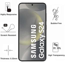 Hoesje Samsung Galaxy S24 en 2 beschermende schermen - TPU - Transparant