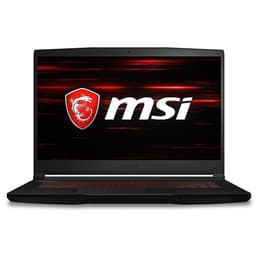 MSI GF63 8RD-217FR 15" Core i5 2.3 GHz - SSD 1 TB - 16GB - NVIDIA GeForce GTX 1050 Ti AZERTY - Frans
