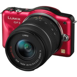 Hybride camera Lumix DMC-GF3 - Rood/Zwart + Panasonic Lumix G Vario 14-42mm f/3.5-5.6 ASPH f/3.5-5.6