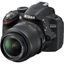 Spiegelreflexcamera Nikon D3200 - Zwart + Lens Nikon AF-S DX Nikkor 18-55mm f/3.5-5.6G VR