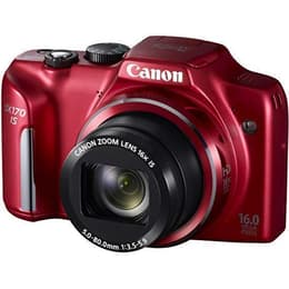 Compactcamera PowerShot SX170 IS - Rood + Canon Canon Zoom lens 28-448 mm f/3.5–5.9 f/3.5–5.9