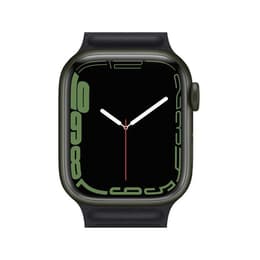 Apple Watch Series 7 (2021) GPS + Cellular 41 mm - Aluminium Groen - Sportbandje Zwart