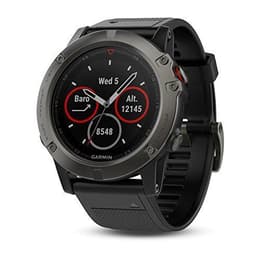 Horloges Garmin Cardio GPS Fēnix 5X Saphire - Zwart