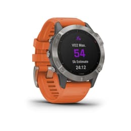 Horloges Garmin Cardio GPS Fenix 6 Saphire Titane - Grijs