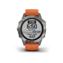 Horloges Garmin Cardio GPS Fenix 6 Saphire Titane - Grijs