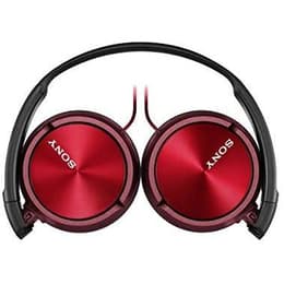 MDR-ZX310R Hoofdtelefoon - bedraad microfoon Zwart/Rood