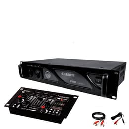 Ibiza Sound Amplificateur sono 2 x 500W MY DEEJAY AX-1000 MyDj + Table de mixage DJ21 4 voies 7 entrées + USB Geluidsversterkers