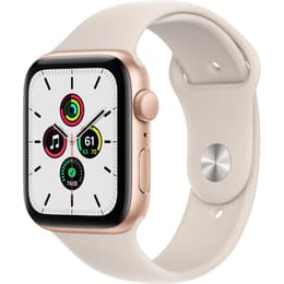 Apple Watch (Series SE) 2020 GPS 44 mm - Aluminium Goud - Sportbandje Sterrenlicht