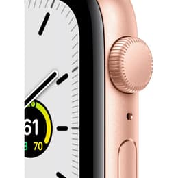 Apple Watch Series SE 1 (2020) GPS 44 mm - Aluminium Goud - Sportbandje Sterrenlicht