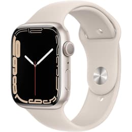 Apple Watch (Series 7) 2021 GPS 41 mm - Aluminium Sterrenlicht - Sportbandje Sterrenlicht