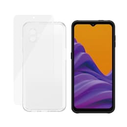Hoesje Galaxy Xcover6 Pro en beschermend scherm - Silicone - Transparant