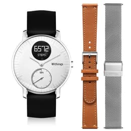 Horloges Cardio GPS Withings Steel HR 36" + Bracelets Cuir - Milanais - Zilver