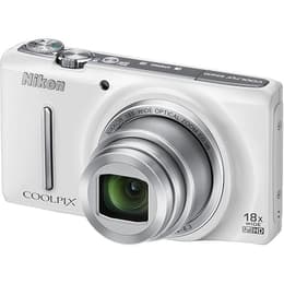 Compact - Nikon Coolpix S9400 - Wit + Nikon Nikkor 18X Wide Optical Zoom ED VR 25-450mm f/3.4-6.3