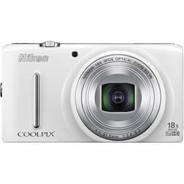 Compact - Nikon Coolpix S9400 - Wit + Nikon Nikkor 18X Wide Optical Zoom ED VR 25-450mm f/3.4-6.3