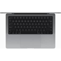 MacBook Pro 14" (2023) - Apple M3 met 8‑core CPU en 10-core GPU - 8GB RAM - SSD 1000GB - Standaarddisplay - QWERTY - Engels