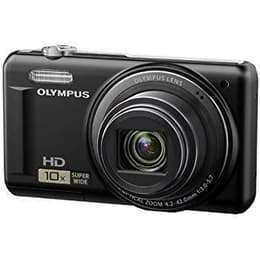 Compactcamera D-720 - Zwart + Olympus Olympus Lens Wide Optical Zoom 24-240 mm f/3.0-5.7 f/3.0-5.7