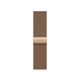 Apple Watch Series 10 (2024) GPS + Cellular 42 mm - Titanium Goud - Milanees bandje Goud