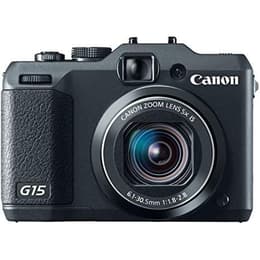 Compact - Canon PowerShot G15 - Zwart + Canon Zoom Lens 5x IS 25-300mm f/1.8-2.8