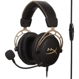 Cloud Alpha geluidsdemper gaming Hoofdtelefoon - bedraad microfoon Zwart/Goud