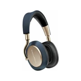 PX7 geluidsdemper Hoofdtelefoon - bedraad + draadloos microfoon Blauw/Goud