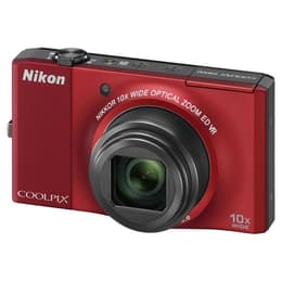 Compact Nikon Coolpix S8000 - Rood