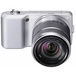 Hybride Sony NEX 3 - Zilver + Lens  18-55mm f/3.5-5.6